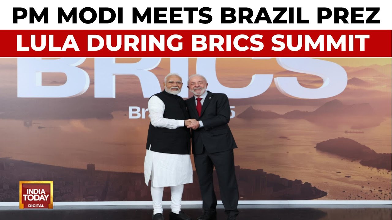 PM Modi, Brazil's Lula Share Warm Hug At BRICS Summit In Rio de Janeiro | India Today