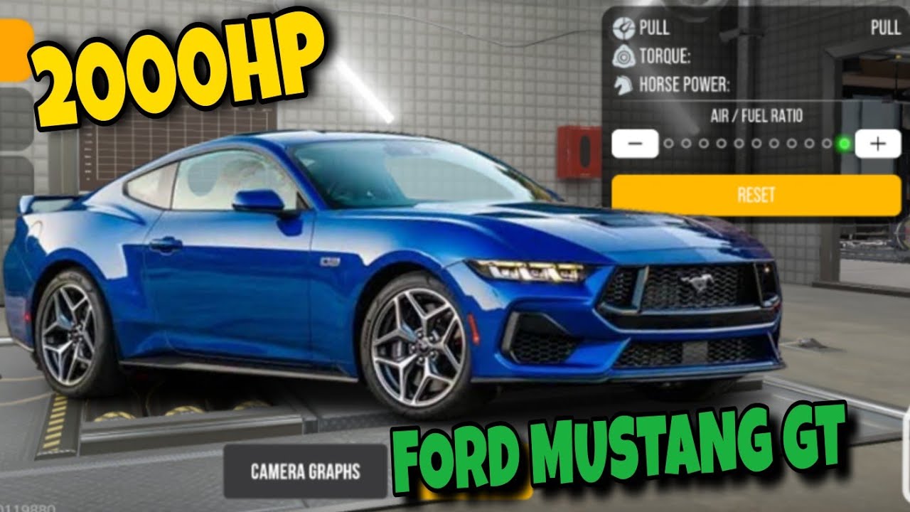 2000-сильный Ford Mustang GT Drag Tuning в CPM2 | Многопользовательская парковка 2