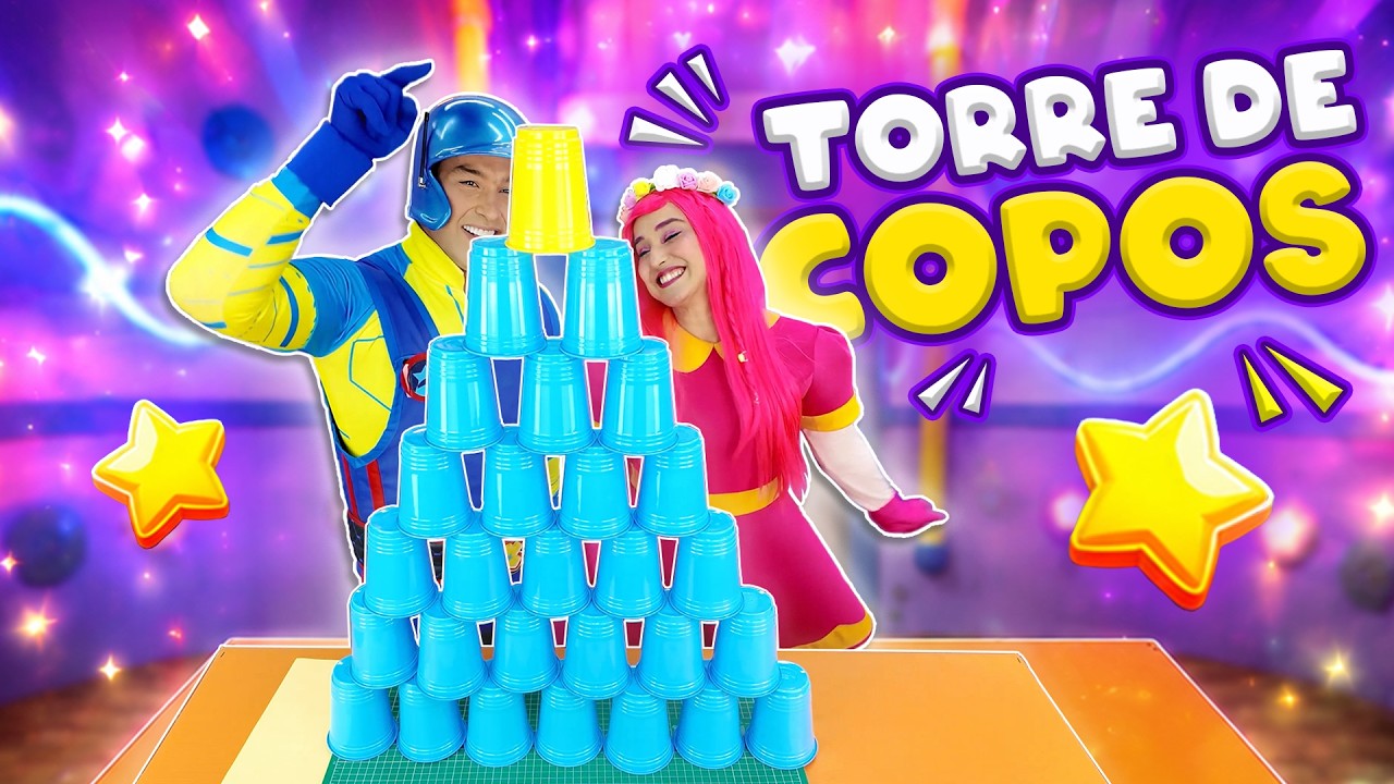 TORRE DE COPOS | BRINCADEIRAS PARA CRIANÇAS | MUNDO DE KABOO