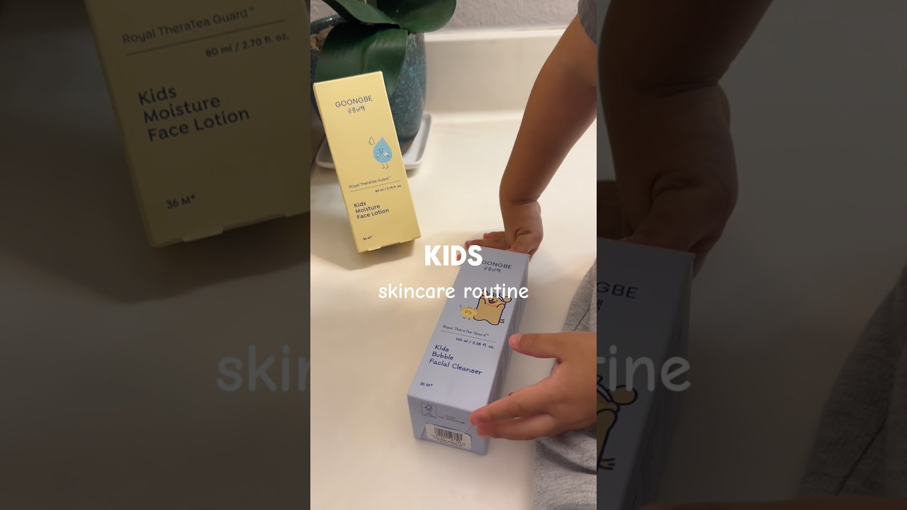 trying Korean skincare products for my little💙 #Goongbe #KidsCare #SensitiveSkin #MomLife #Skincare