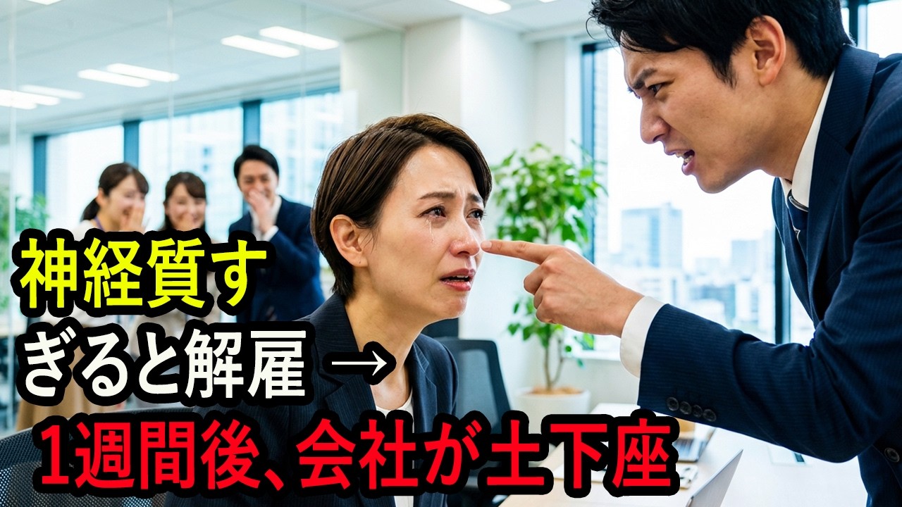 「神経質すぎる」と笑われた45歳の私を解雇。一週間後、新人のSNS投稿で株価暴落、百億円の損失。私の危機管理記録を土下座で懇願される