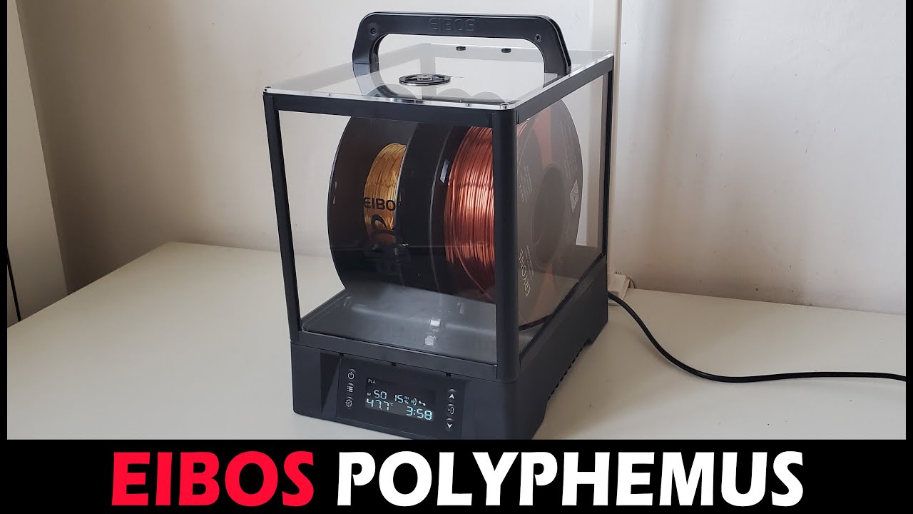 RECENSIONE:  EIBOS Polyphemus 3D tra i migliori essiccatori per rimuovere l'umidità dai filamenti