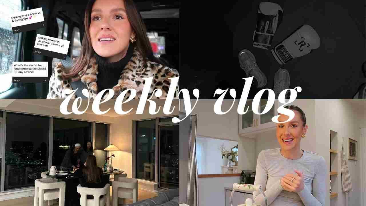 weekly vlog: girl chit chat q&a, skincare, launch sneak peeks, new workouts & friends