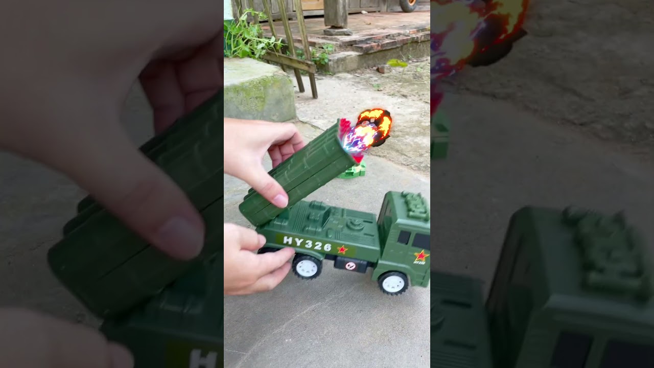 Xe &ocirc; t&ocirc; c&ocirc;ng tr&igrave;nh P46 | Toy cars, rocket truck, tank assembly #shorts