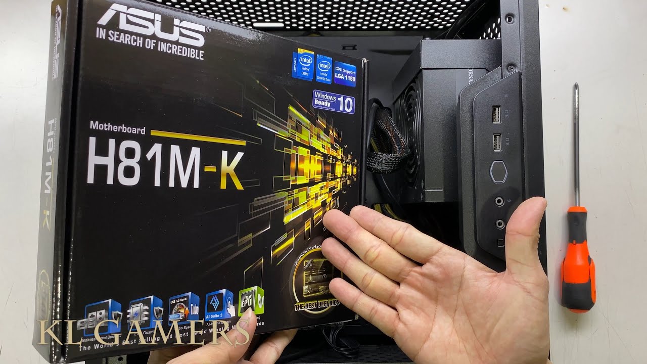 intel Pentium G3250 ASUS H81M-K GTX1650 Cooler Master Q500L PC Build