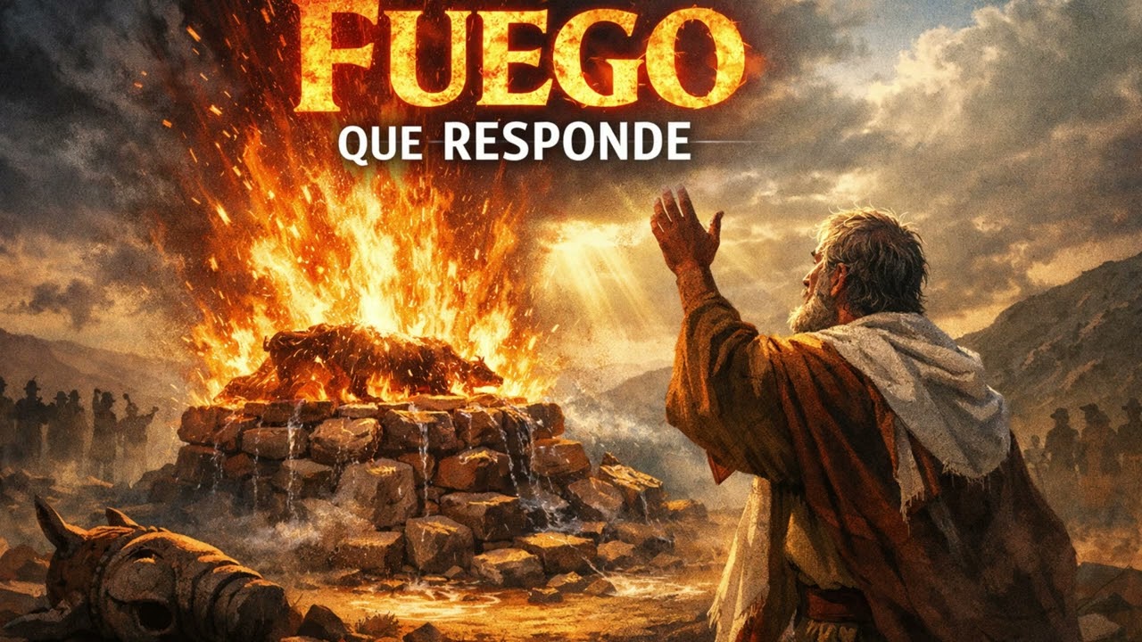 Elías y los profetas de baal. Fuego que responde