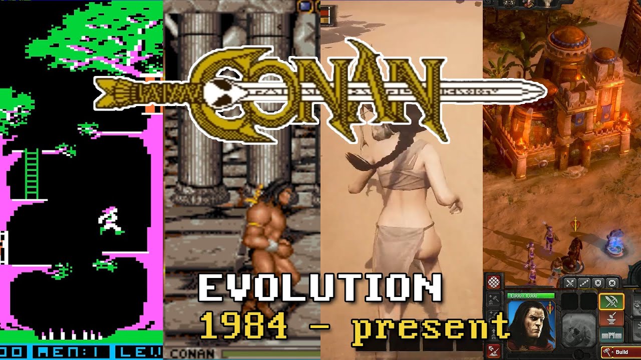 Evolution of Conan The Barbarian, Conan The Cimmerian (1984 - 2022) C64 DOS Amiga Apple II Atari