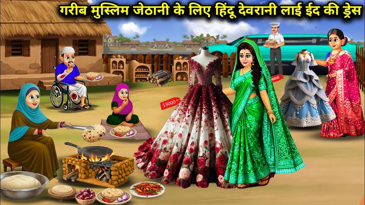 गरीब मुस्लिम जेठानी के लिए हिंदू देवरानी लाई ईद की ड्रेस | garib muslim jethani ke liye hindu devra.
