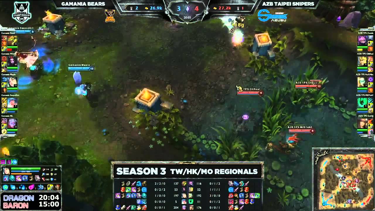 Azubu Taipei Snipers vs Gamania Bears - Game 2