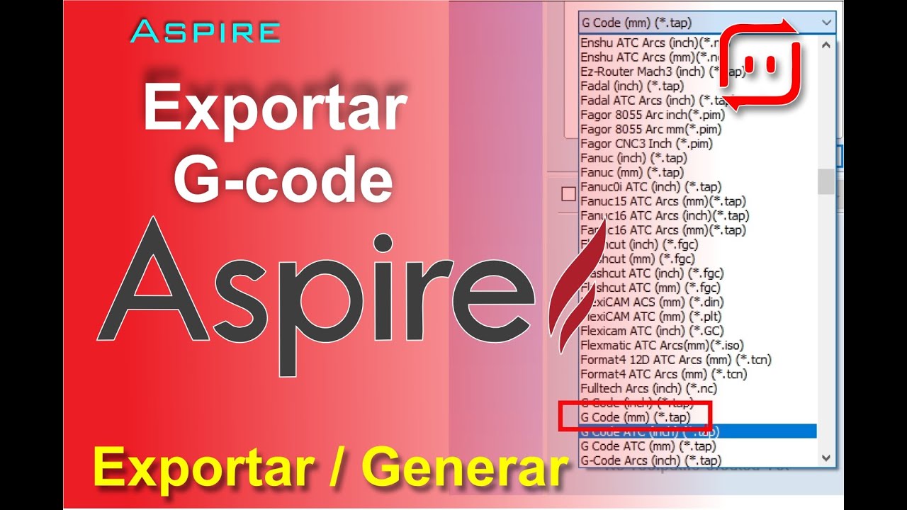 [ Aspire -  CNC ] Exportar G-code, Aspire