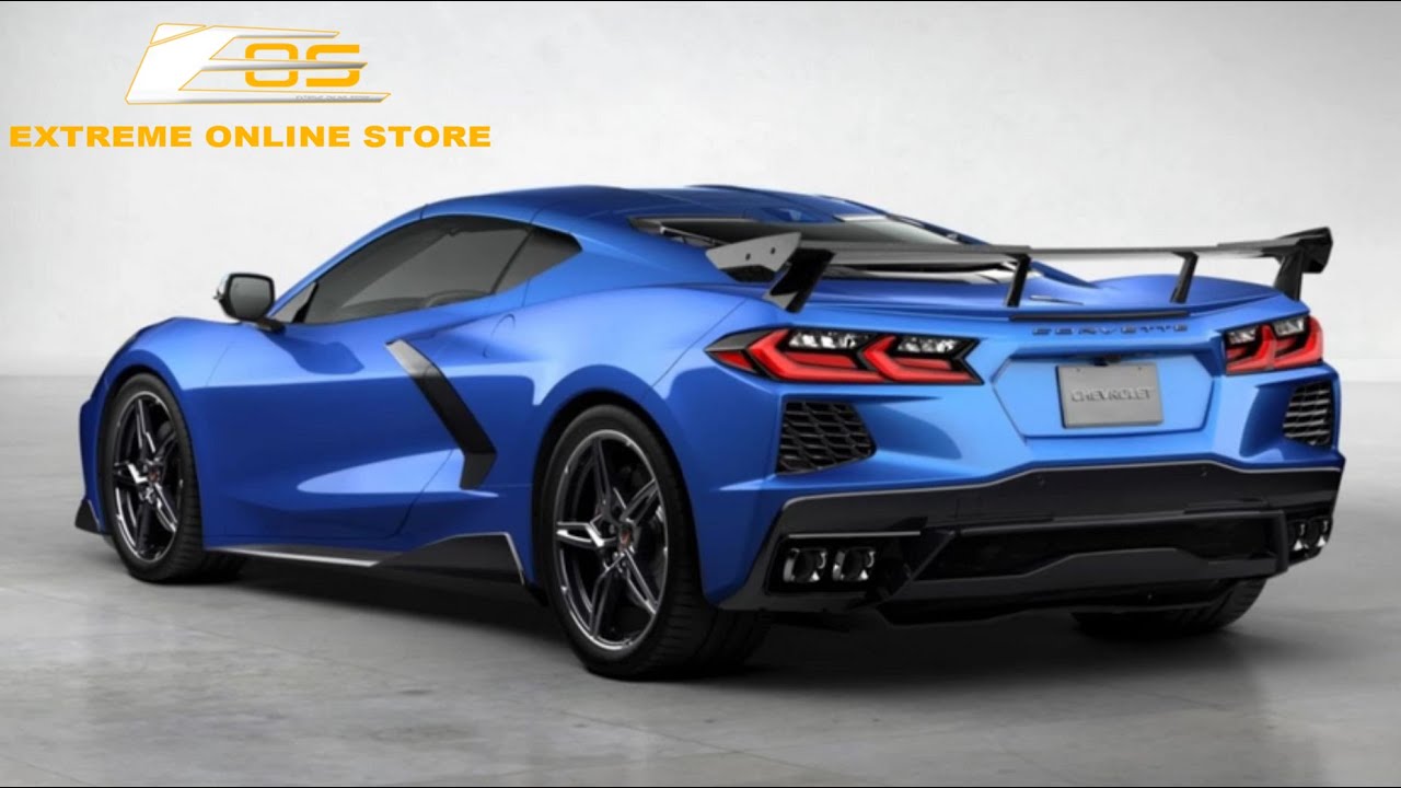 Extreme Online Store | Chevrolet Corvette C8 Rear Spoiler High Wing Installation