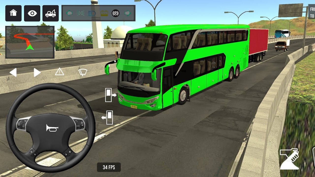 Indonesia Coach bus driving | Euro bus simulator 2026 Android gameplay #game 1 Part 58