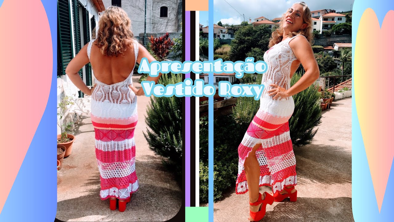 O que Vestir na Quadra Natalícia 🎄DESLUMBRANTE VESTIDO ROXY EM #crochê APRESENTAÇÃO+DUPLA REFLEXÃO