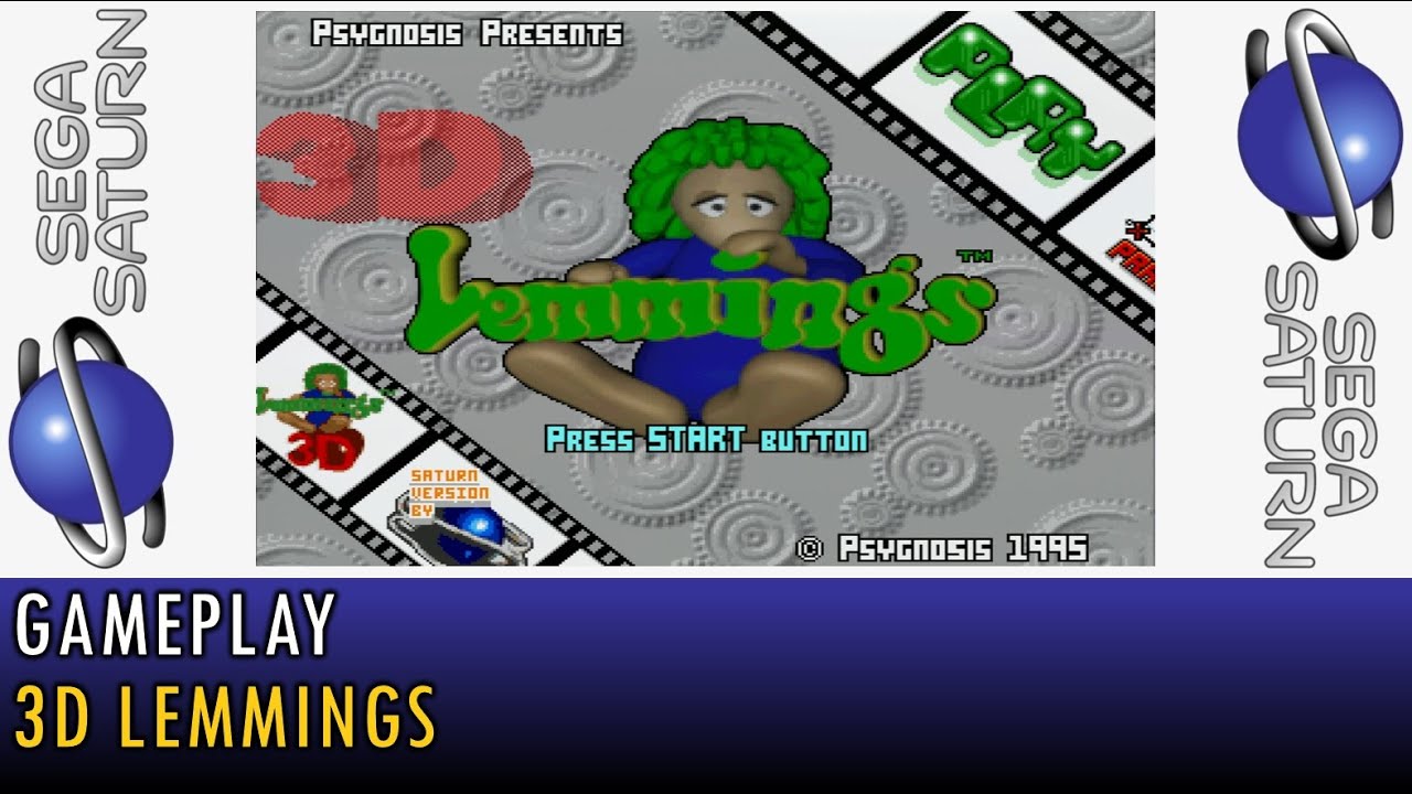 [Sega Saturn] 3D Lemmings [4K, PAL, OSSC 4X]
