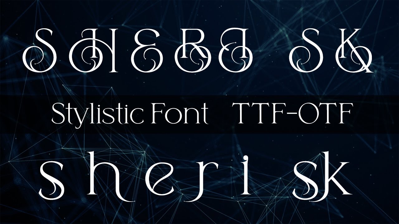 Stylistic Font Download In TTF And OTF Files |English| |Photoshop Tutorial|