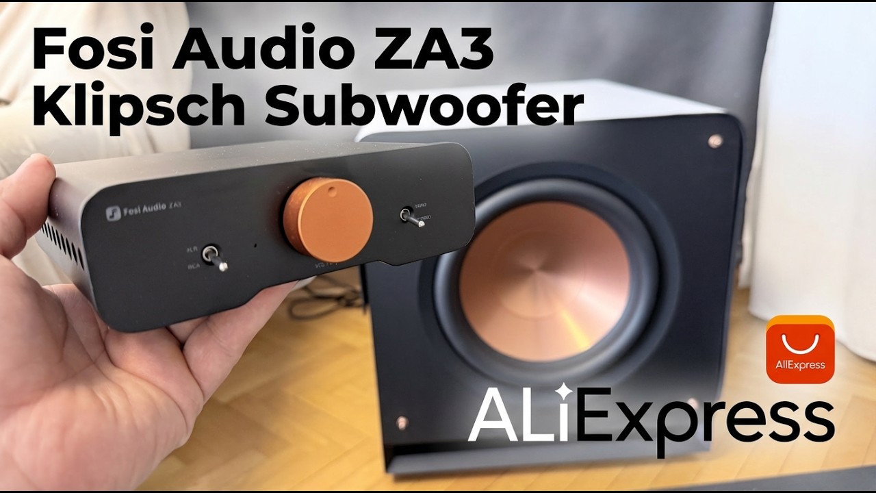 Wzmacniacz Fosi Audio ZA3 + klipsch subwoofer  #aliexpress