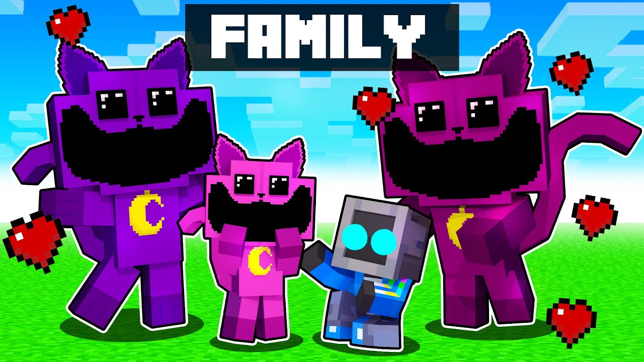 Having a CATNAP FAMILY in Minecraft!