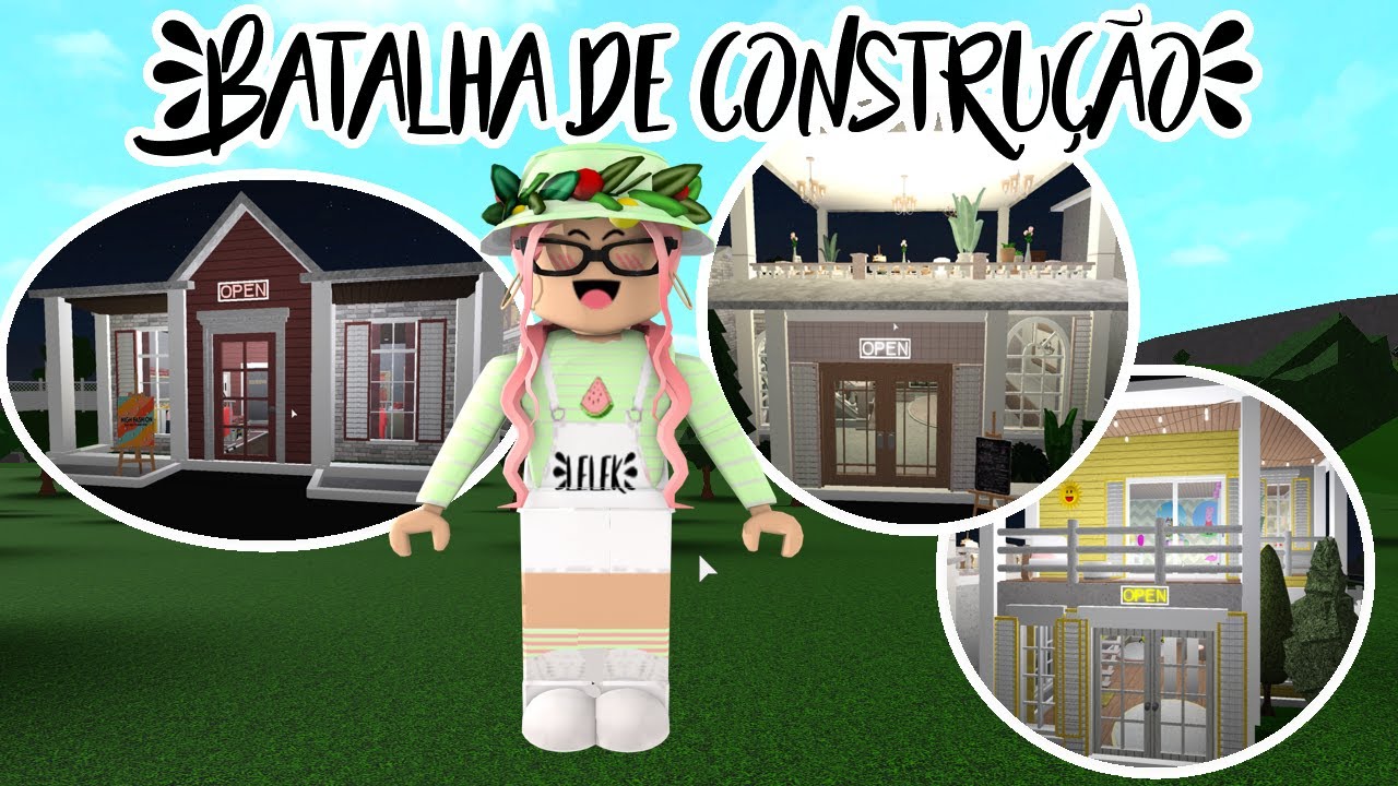 Roblox - BATALHA DE CONSTRUÇÃO DE LOJAS! 👷🏻‍♀️