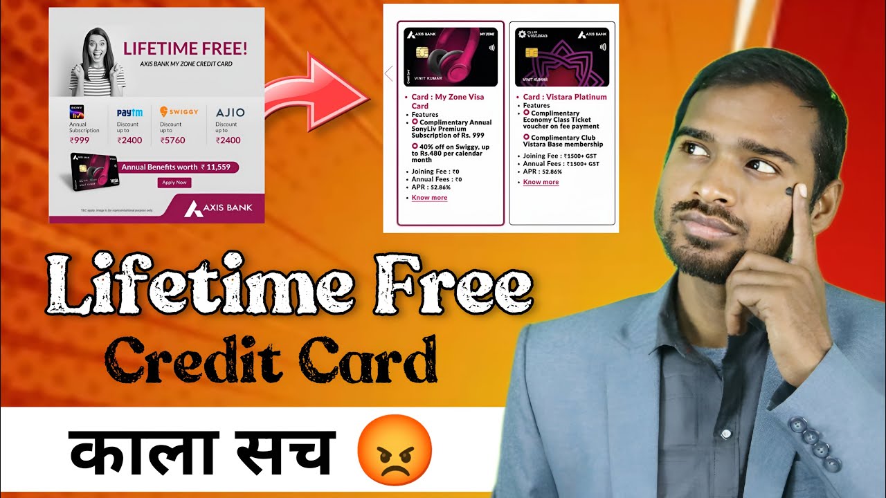 Axis Bank Lifetime Free Credit Card Apply Reality | Axis Bank upi credit card | myzone credit card