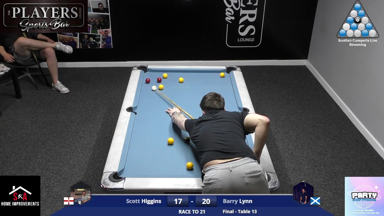 Players Lounge £100 a man KOTH I Final I Scott Higgins v Barry Lynn