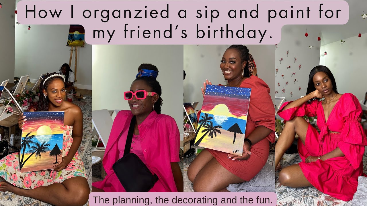 Ultimate Home Sip and Paint Setup Guide | DIY Painting Party + Material Haul