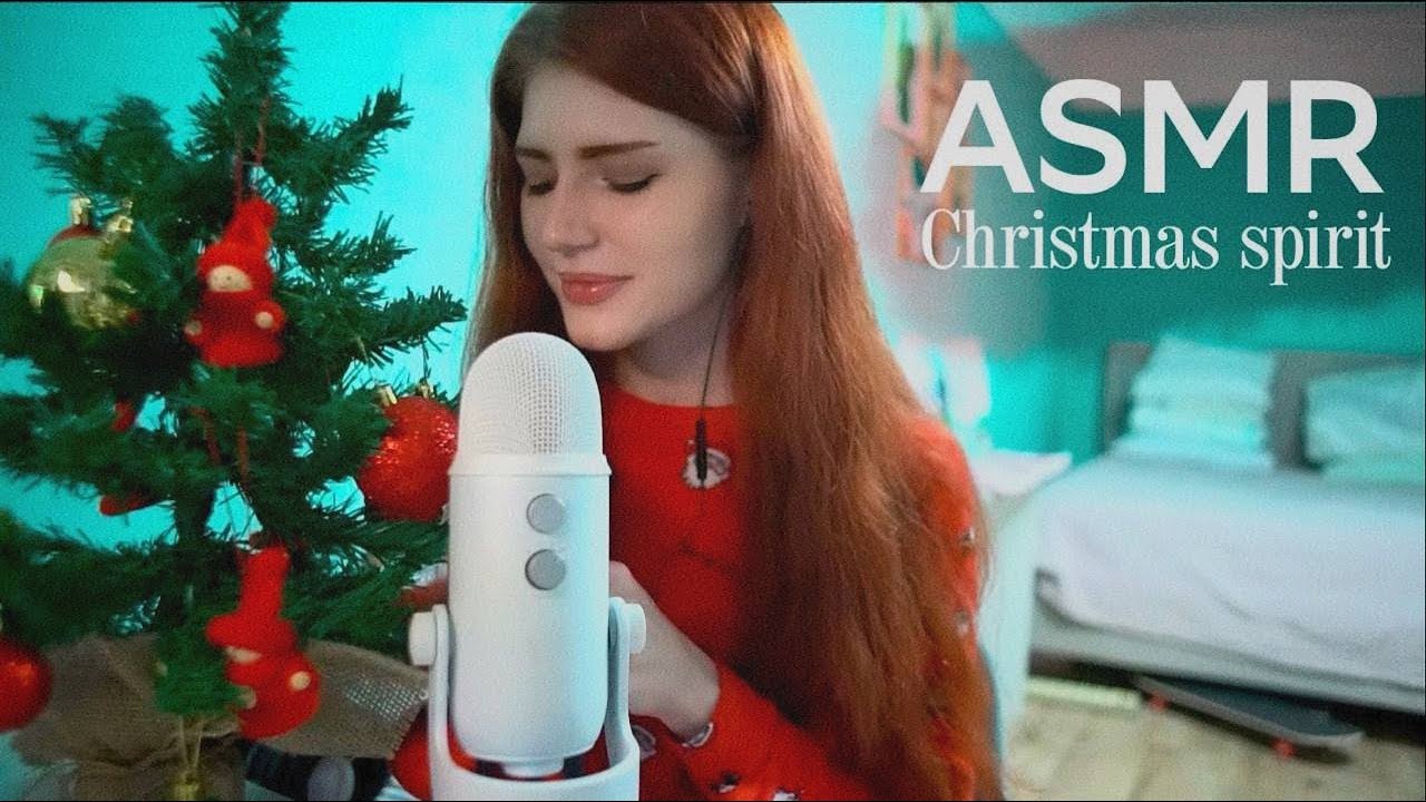 ASMR/АСМР новогодний розыгрыш/подарки/наряжаем елочку/скретчинг/таппинг