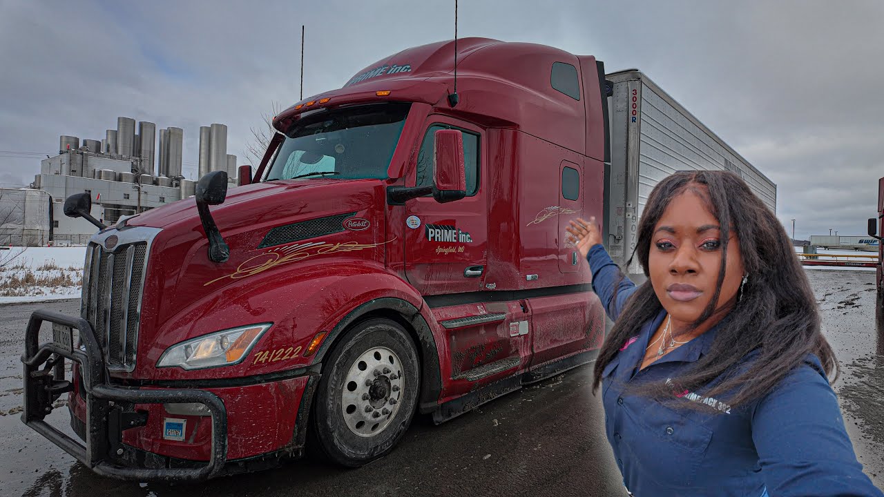 Trucking Though A Snowstorm In NY! PRIME INC CHEAP FREIGHT