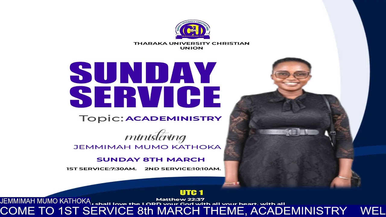 8TH MARCH.SUNDAY SERVICE