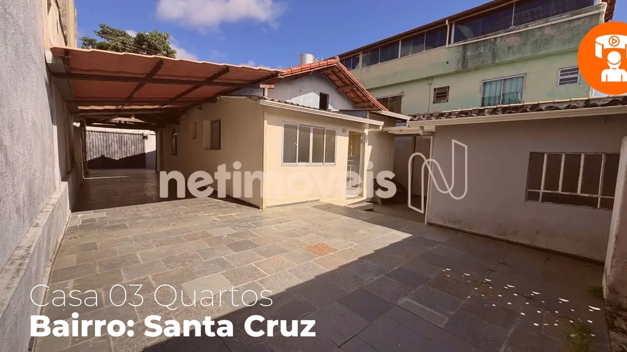 VENDA: CASA 03 QUARTOS - SANTA CRUZ - BH/ MG (CÓDIGO: 972457)