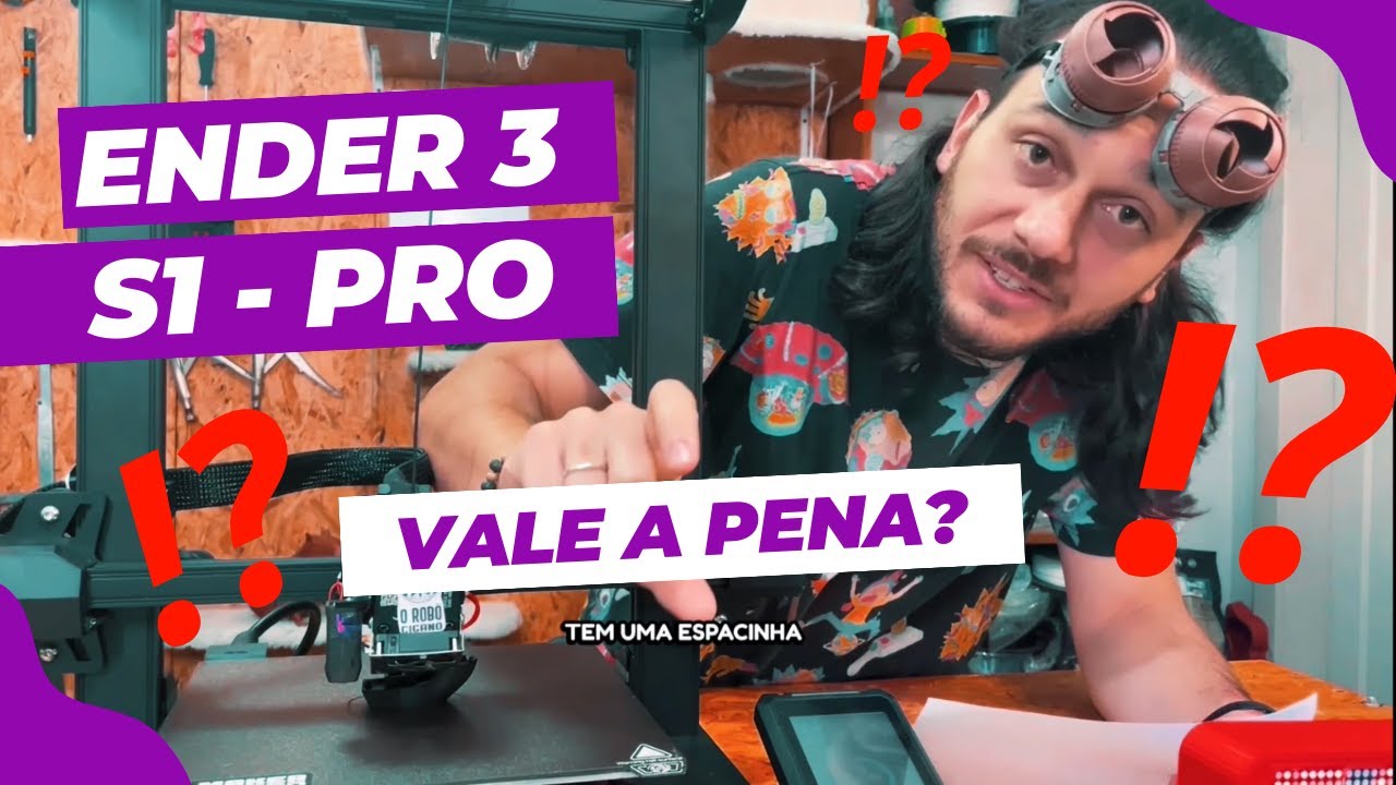ENDER 3 S1 PRO - Vale a Pena? A Top de Linha da família Ender das Impressoras 3D da CREALITY