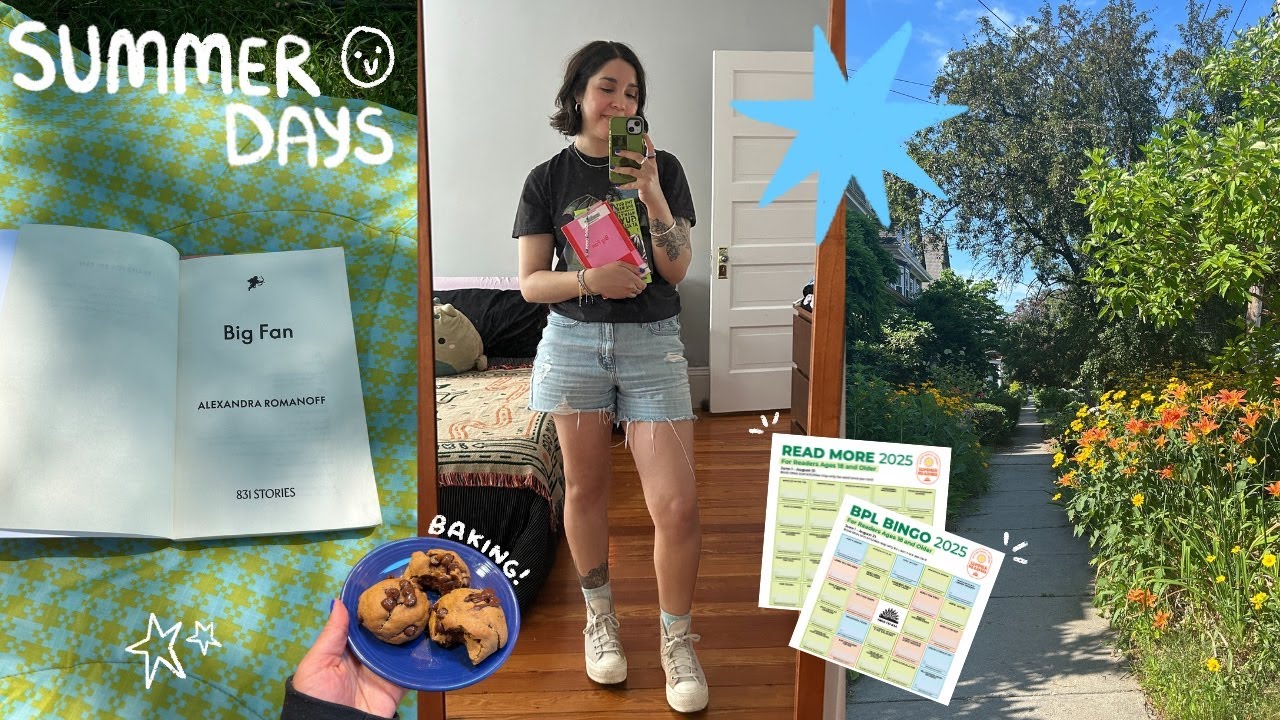 a few summer days ✷ baking vegan cookies, taking myself out on a solo date and lots of reading