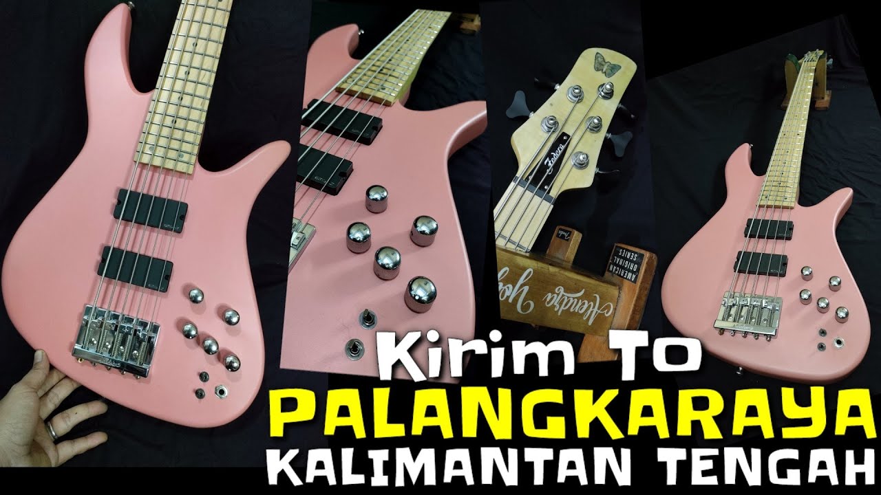Kirim to , Palangkaraya , Kalimantan Tengah 5 String Bass , Aktive/Pasive (3band Equalizer)🎸☕✈️