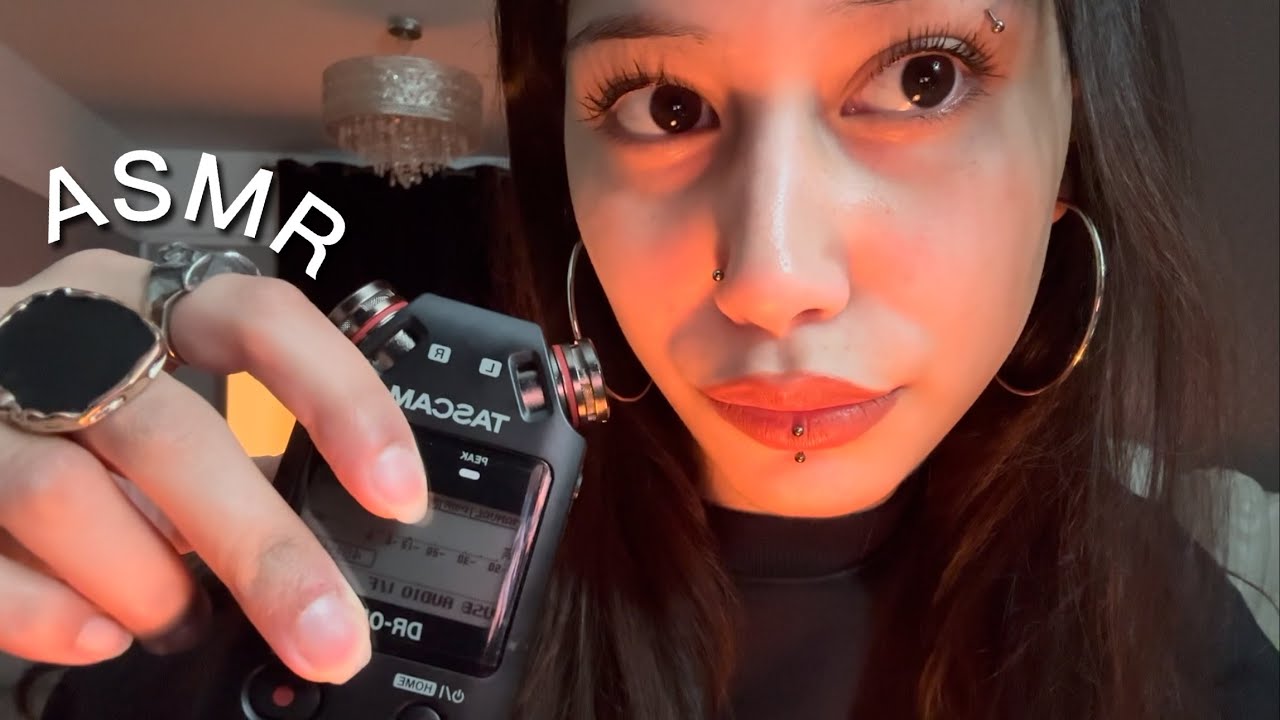 ASMR tascam mic biting, up-close mouth sounds & more (you will tingle)