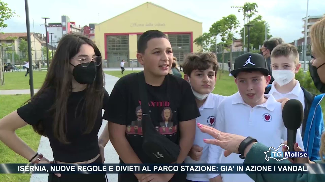 Isernia, nuove regole e divieti al parco stazione: gia' in azione i vandali