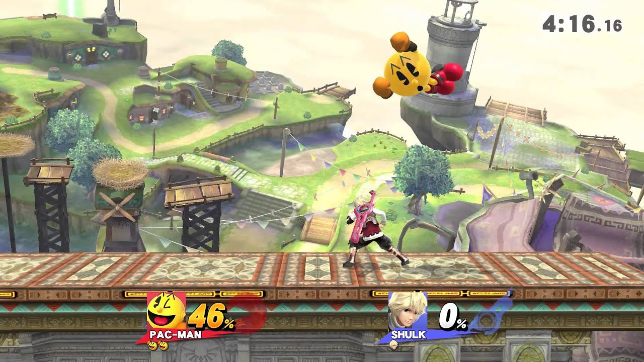 Super Smash Bros Wii U и 3DS — (1080p 60 кадров в секунду) For Glory с Pacman Online Matches