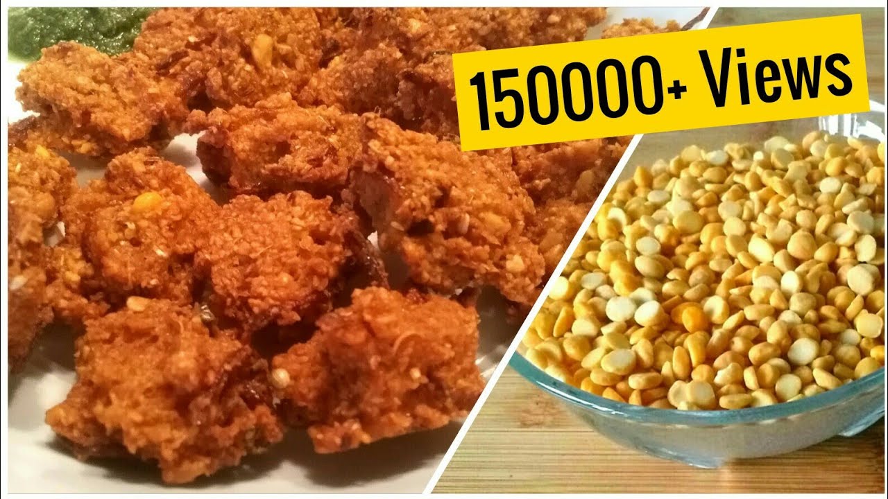 Crunchy Chana Dal Pakora Recipe | Tasty Dal Pakoda | by Delhi Cookbook
