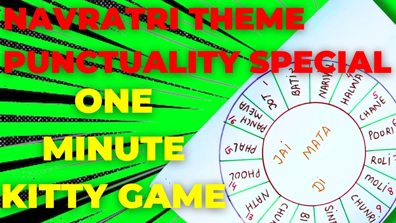 PUNCTUALITY GAMES FOR LADIES KITTY PARTY - NAVRATRI SPECIAL | ONE MINUTE GAMES