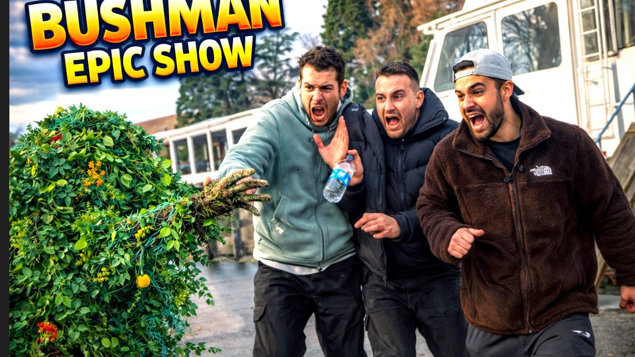 Bushman Prank Gone TOO FUNNY 🤣Then SCREAMING 😱