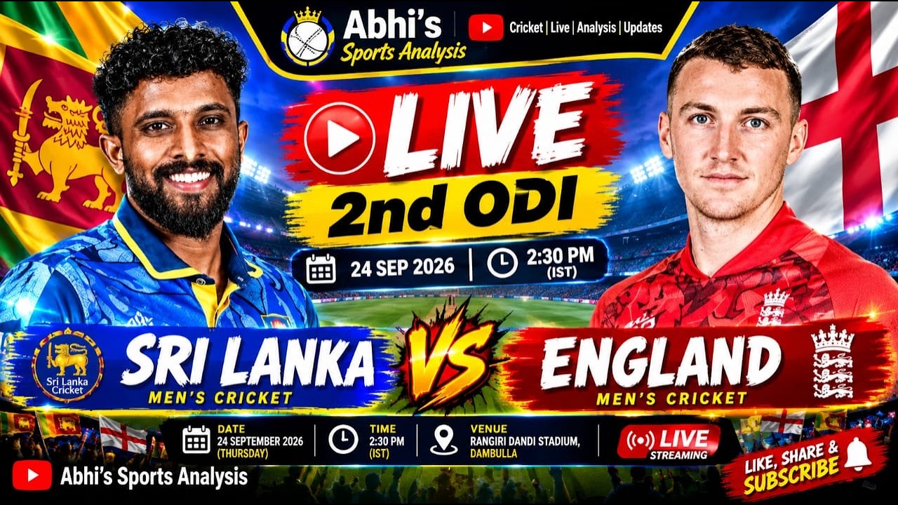 SL vs ENG|Live Score & Match Analysis|2nd ODI Live | Live Commentary | Live Score Update