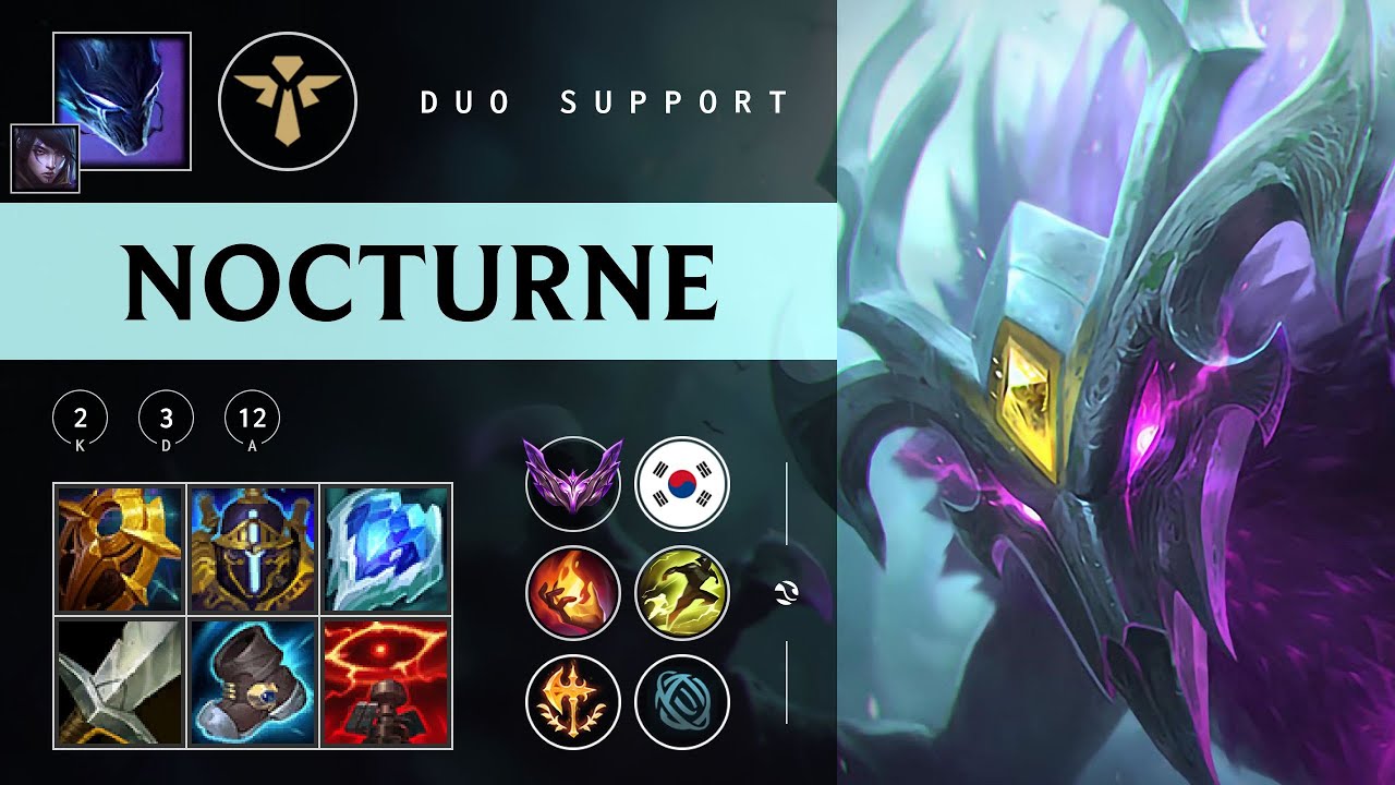 Nocturne Support vs Rakan - KR Master Patch 25.24
