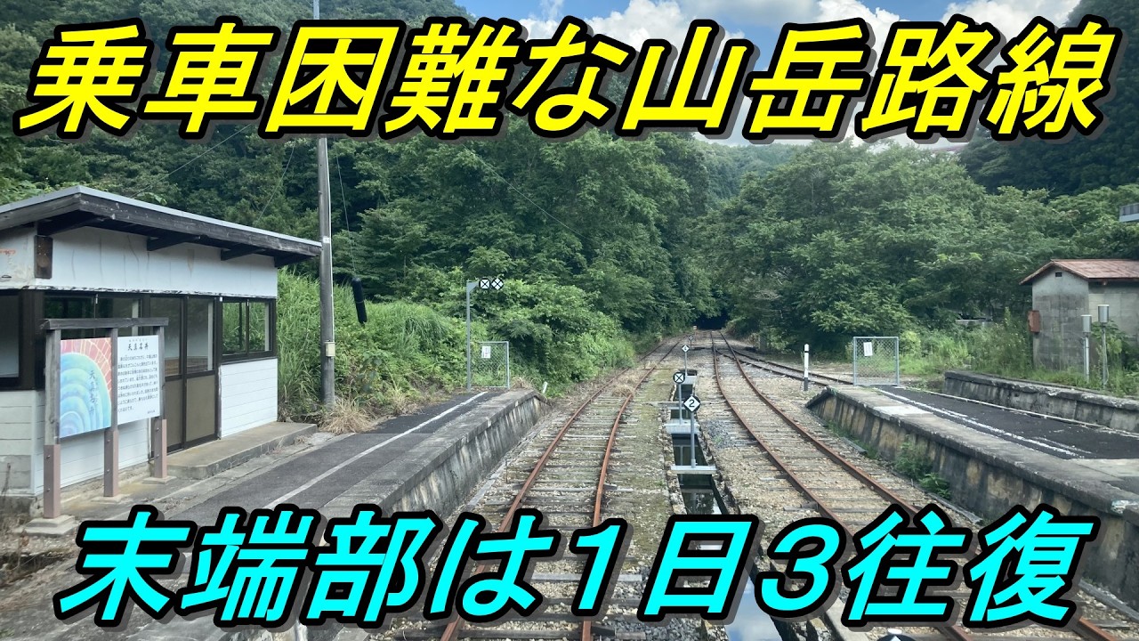 【乗降ゼロ駅多数】超閑散だけど三段スイッチバックと絶景が素晴らしかった！