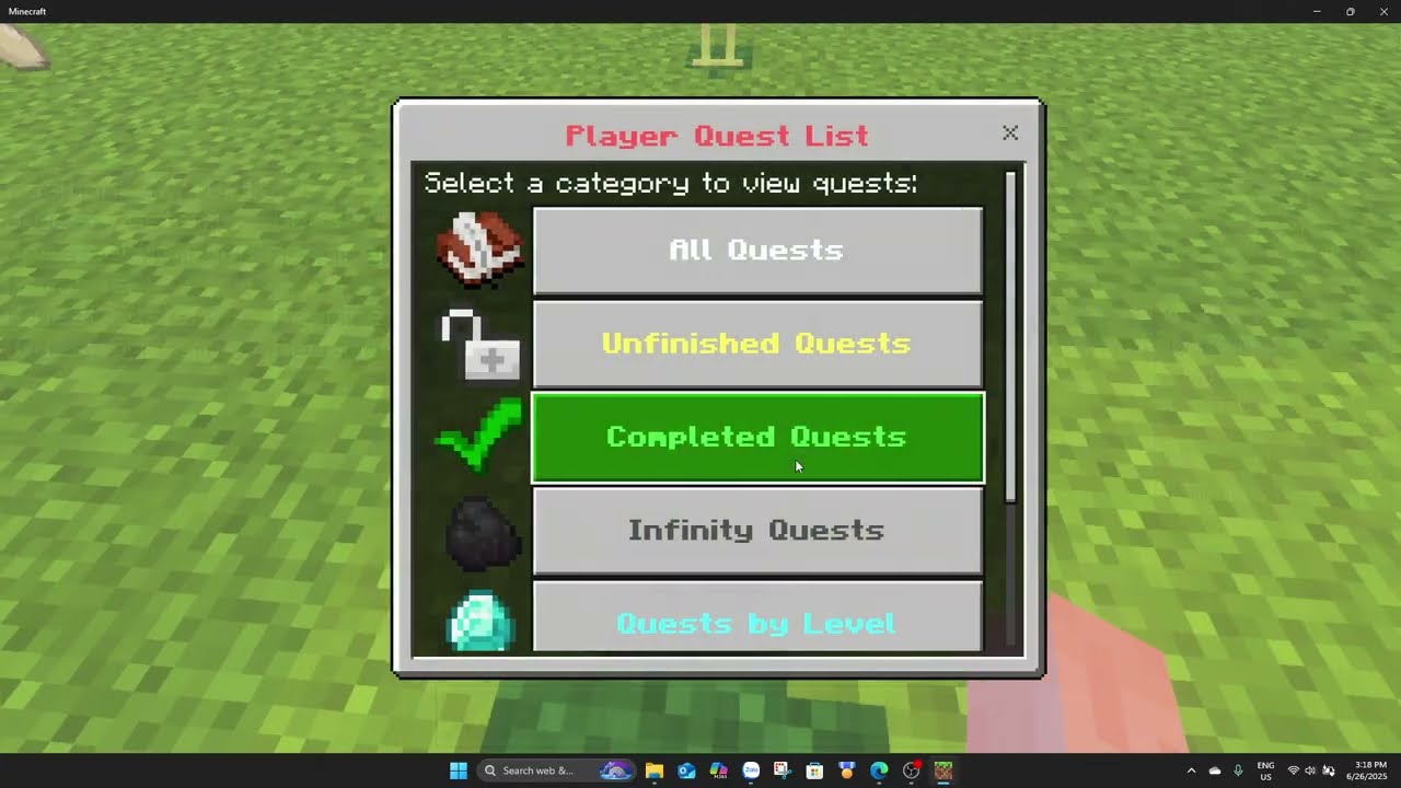 Quest System | MCPE Addon | Support 1.21.90+