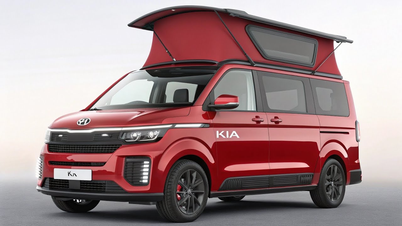 Kia Camper Van 2026 – идеальный автомобиль для путешествий с откидным верхом