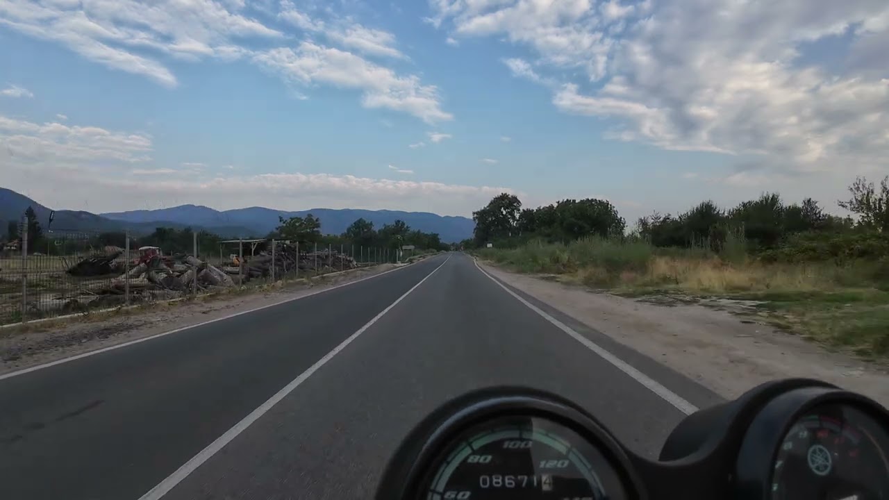 Motor Adventure Yamaha ybr 125cc Bulgaria Kiradjali sunrise 18-07-2024 part 22