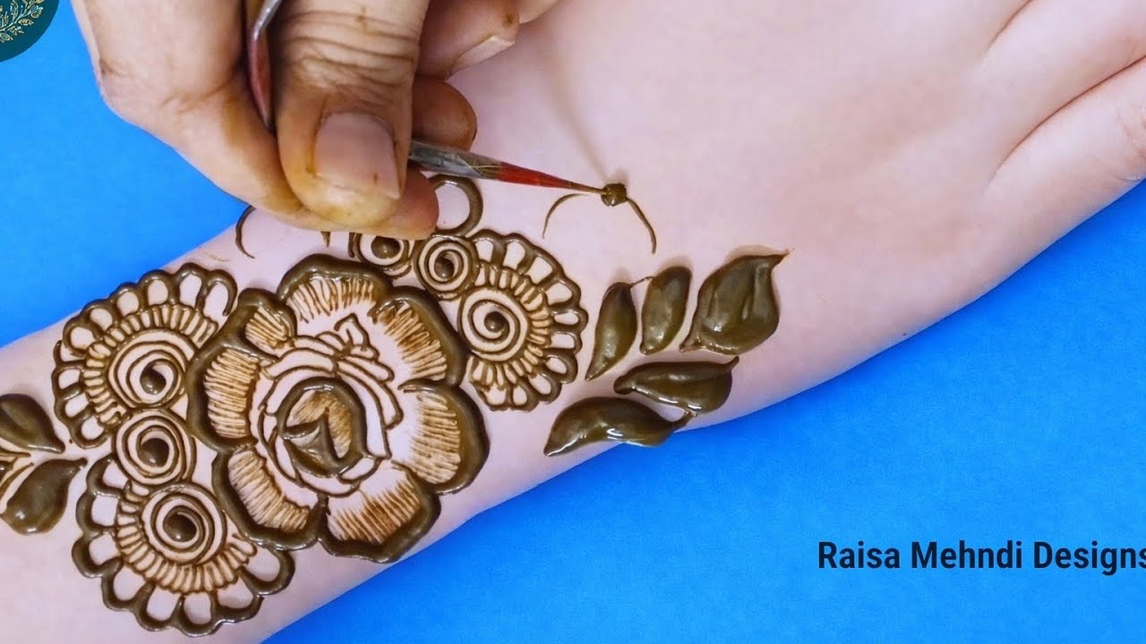 Very beautiful🌸stylish back hand mehndi design | Gulab 🥀 wali mehandi | Arabic mehndi | Eid🌙mehndi 