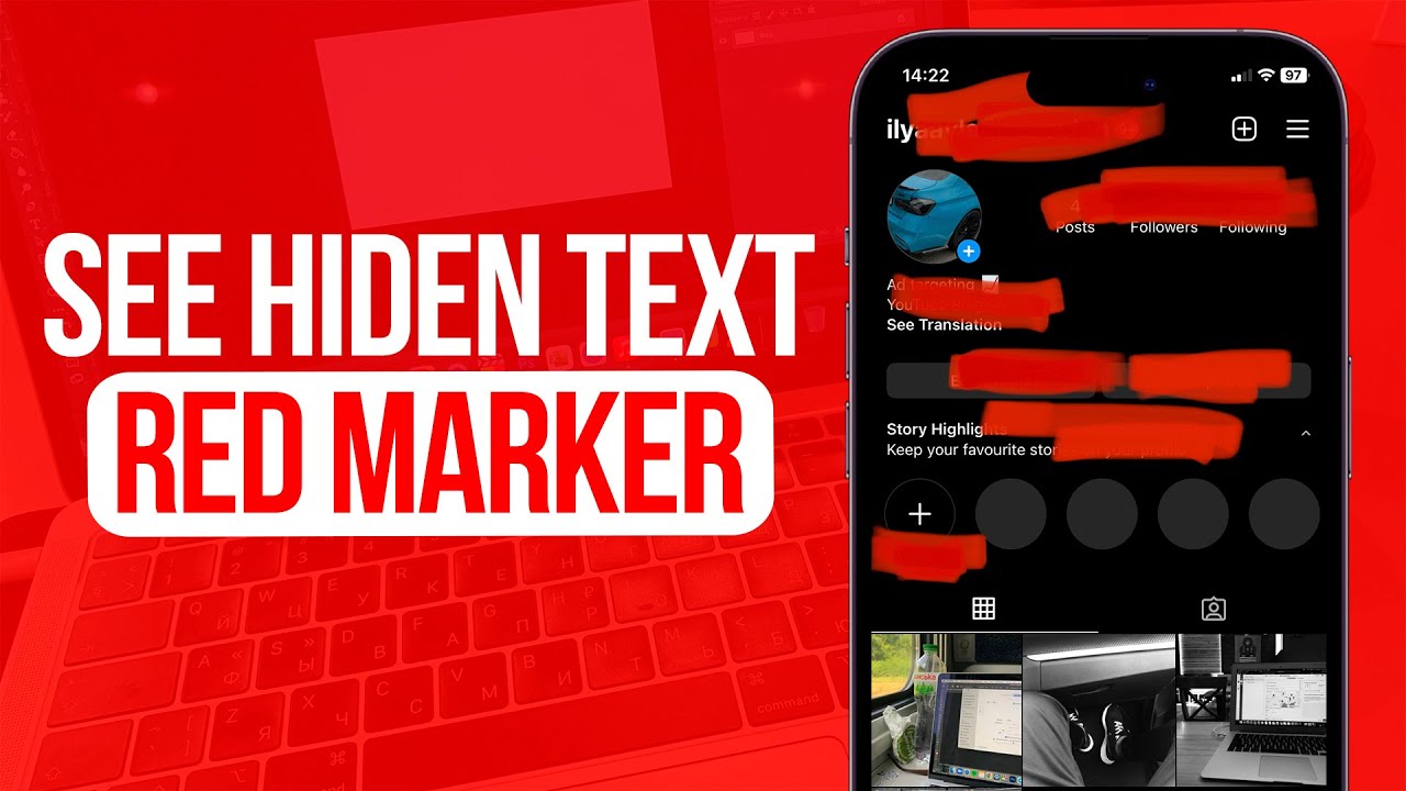 How to See Hidden Text with Red Marker in Screenshot\Photo