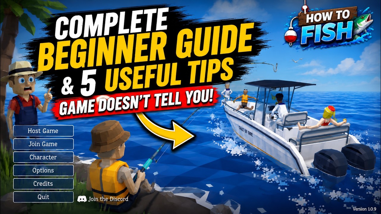 Гайд для новичков по How to Fish: полное руководство (5 главных советов и секретов, о которых игр...