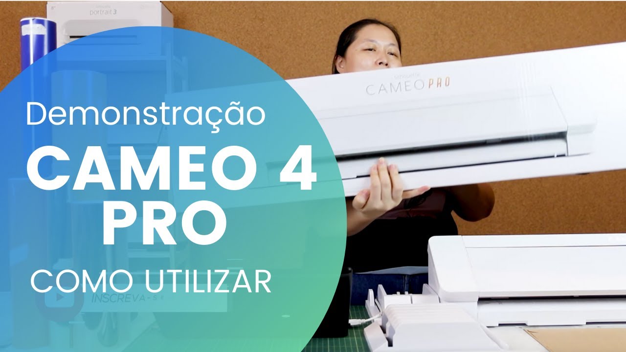 Demonstração da Silhouette Cameo 4 Pro - Como usar esta SUPER máquina
