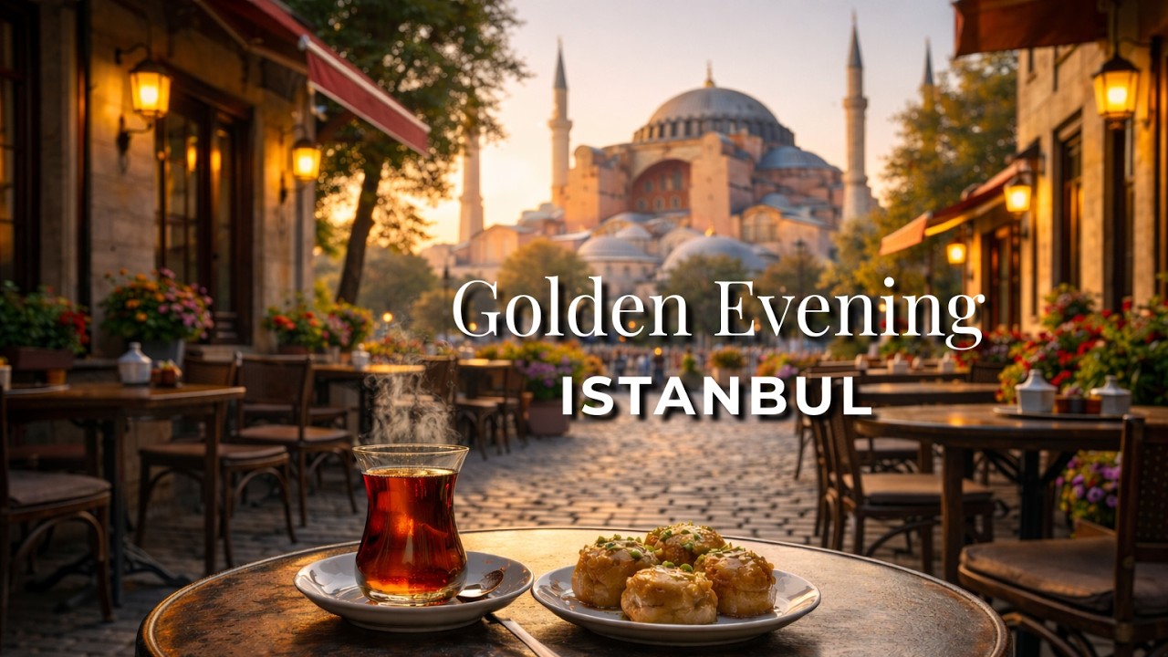 Golden Evening – Istanbul ☕ | Relaxing Café Music for Focus & Calm (65 min)