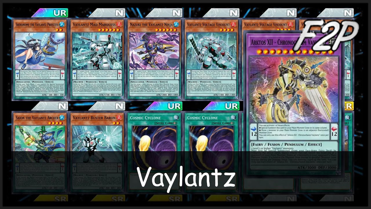 VAYLANTZ - F2P/P2W Deck Analysis & Testing [Yu-Gi-Oh! Duel Links]